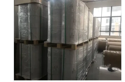 Semi Gloss Self Adhesive Directly Print Barcode Thermal Label Barcode Sticker Thermal Paper Jumbo Roll